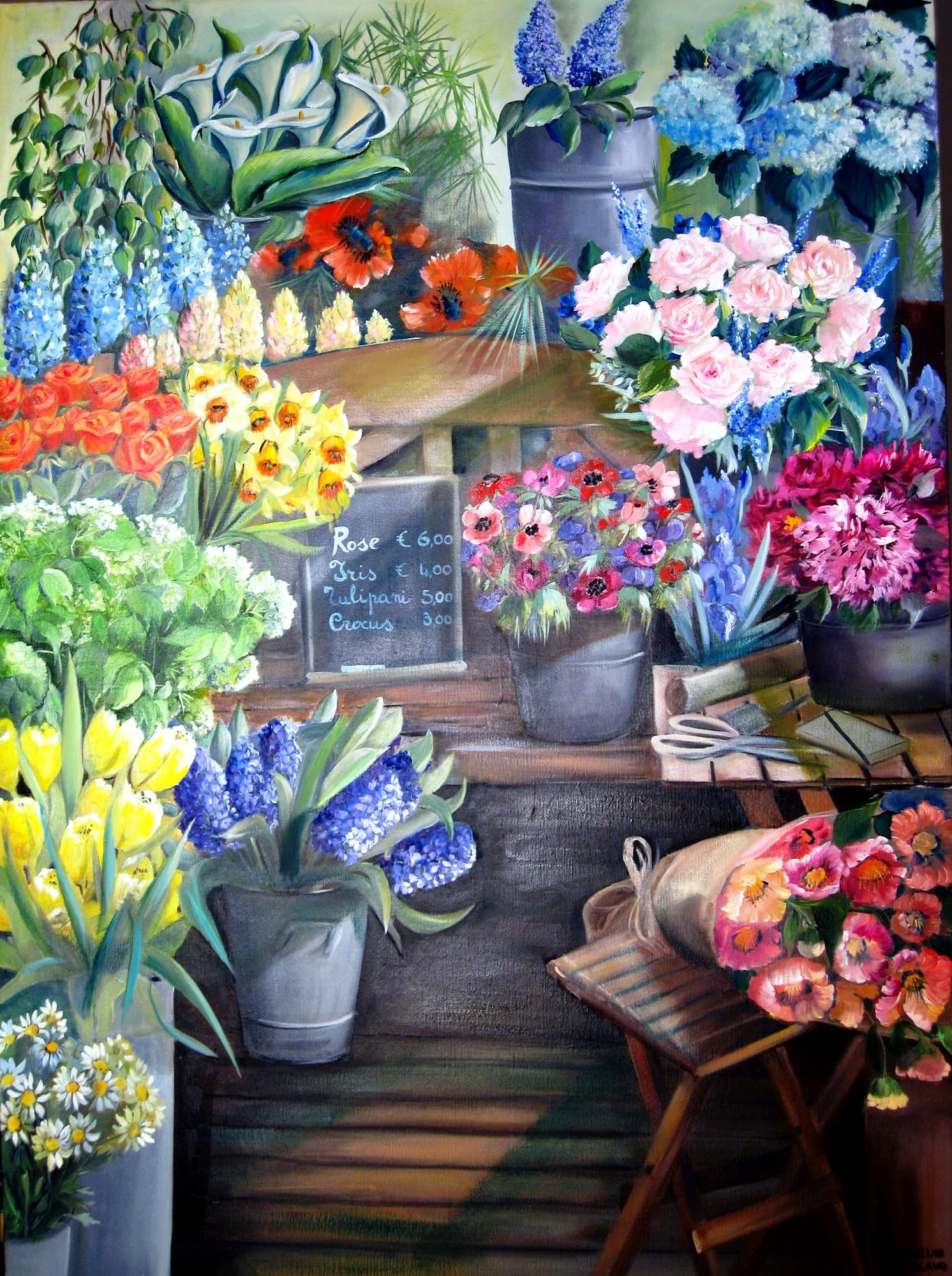 Le marché aux fleurs