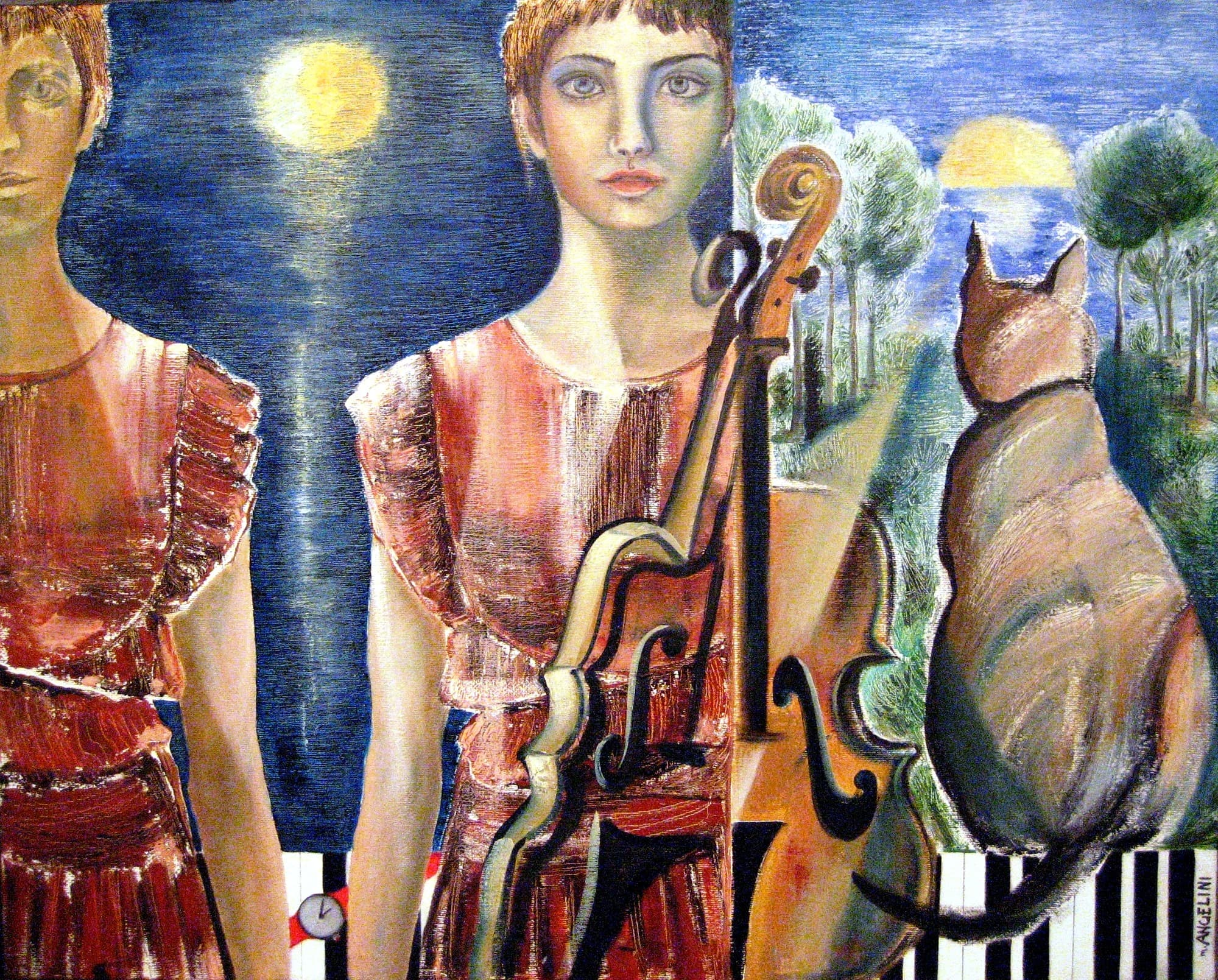La violoncelliste et le chat