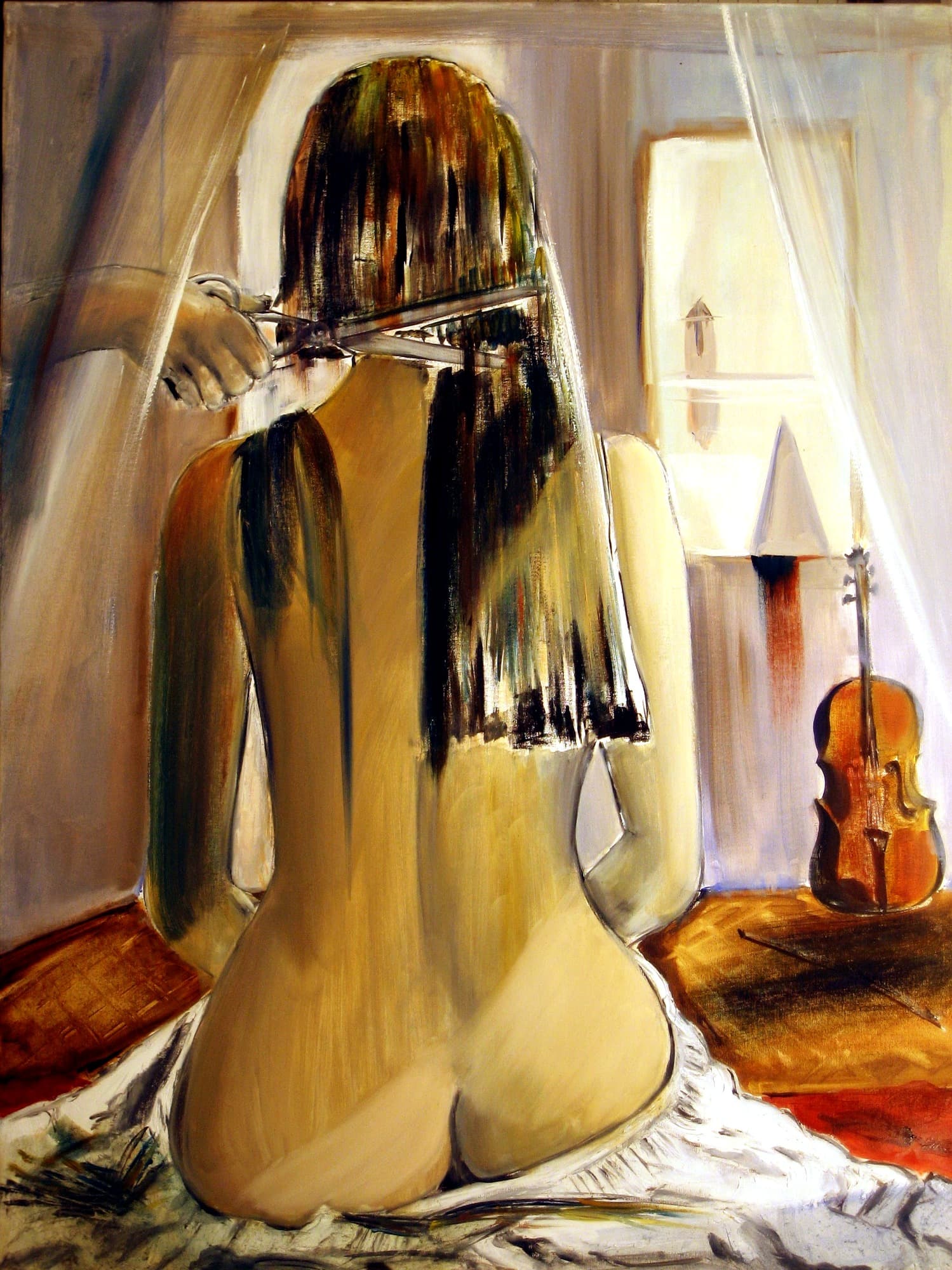 Nu au violon